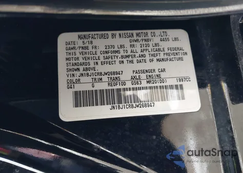 2018 Nissan Rogue Sport S z USA, uszkodzony, nr VIN JN1BJ1CR8JW268947